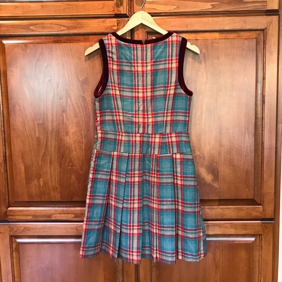 Esley Retro Plaid Wool Dress - Picture 2 of 5